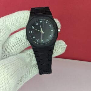 black aura – midnight elegance quartz watch
